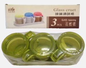 Culinary - Glass Cruet Seasoning 3pcs