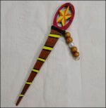 Star Wooden Hair Pin With Beads - Quality Wood Jewelry